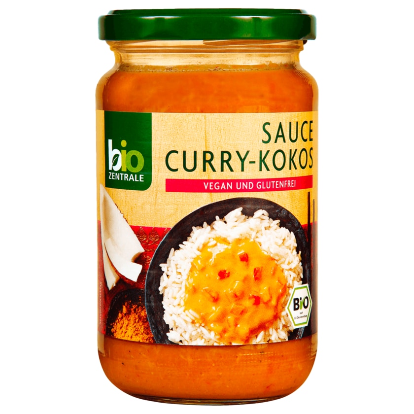 Biozentrale Bio Sauce Curry-Kokos 340ml